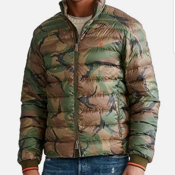 polo camo puffer jacket